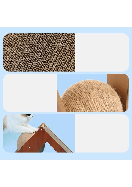 Kedi Çizik Topu Etkileşimli Oyuncak Kapalı Kedi Oyuncak, Kedi Çizik Tahtası L (Yurt Dışından)