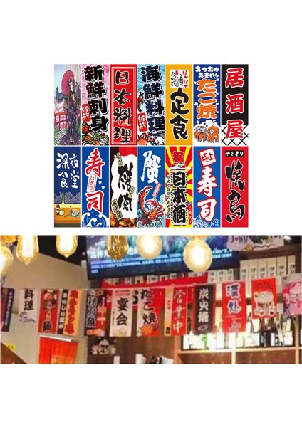 Japon Asılı Bayraklar Banners Suşi Süslemesi Için Işareti (Yurt Dışından)