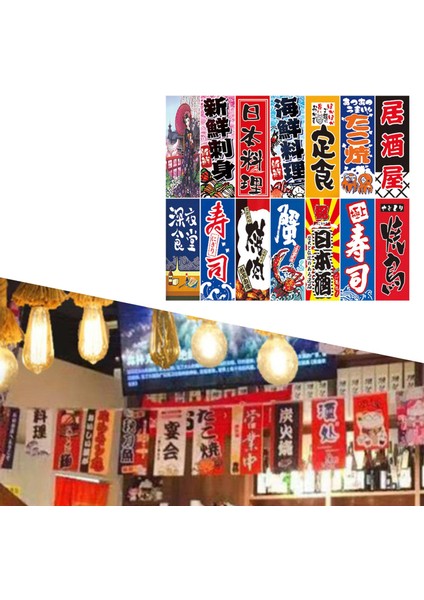 Japon Asılı Bayraklar Banners Suşi Süslemesi Için Işareti (Yurt Dışından)