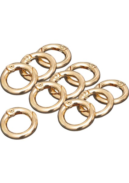 10pcs Yuvarlak Yay Snap Hooks Anahtar Zincirler Için Yay Karabinası Çanta Aureate 20mm (Yurt Dışından)