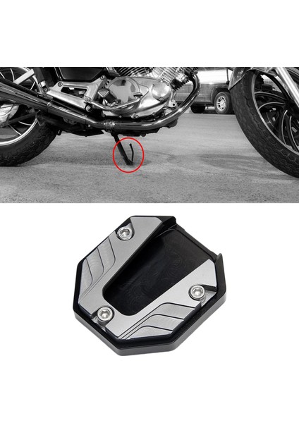 Motosiklet Kickstand Destekleme Pad Evrensel Dayanıklı Yedek Parçalar Premium Gri (Yurt Dışından) indirimleri
