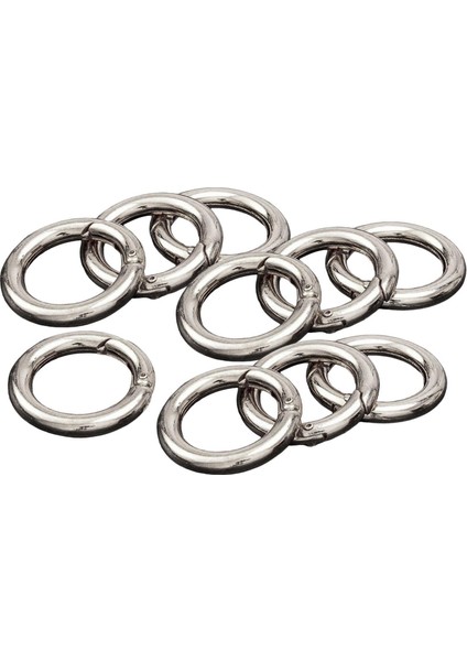 10 Adet Yuvarlak Yay Snap Hooks Anahtar Zincirler Için Yay Karabinası Çanta Argent 25mm (Yurt Dışından) fiyatları