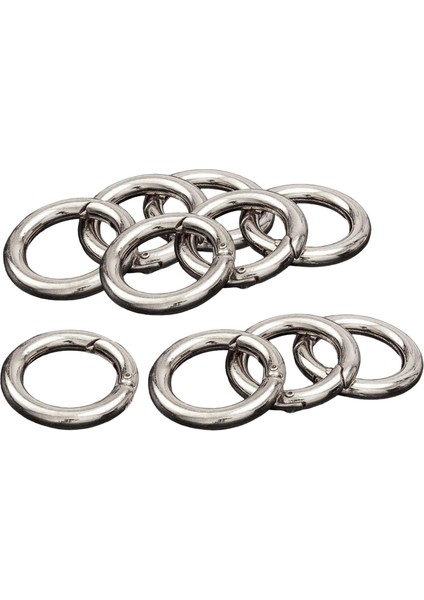 10 Adet Yuvarlak Yay Snap Hooks Anahtar Zincirler Için Yay Karabinası Çanta Argent 25mm (Yurt Dışından) modelleri