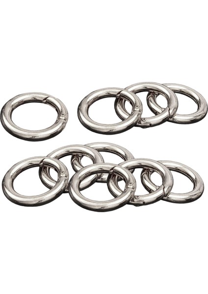 10 Adet Yuvarlak Yay Snap Hooks Anahtar Zincirler Için Yay Karabinası Çanta Argent 25mm (Yurt Dışından) indirimleri