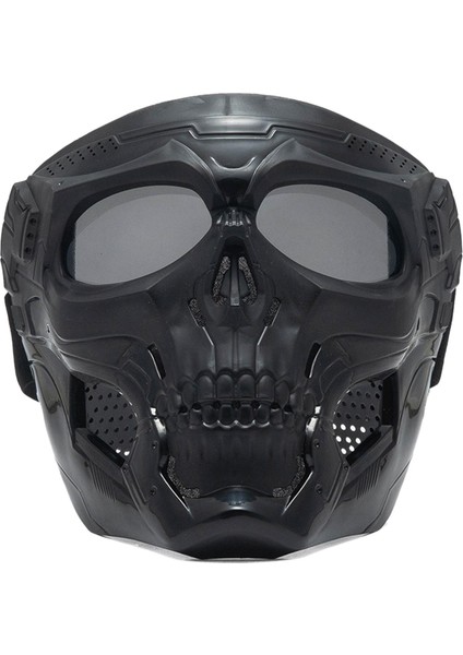 Kafatası Goggles Motosiklet Binicilik Goggles Cosplay Ve Gri Lens Için (Yurt Dışından)