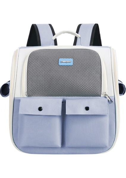 Pet Kedi Tyıcı Sırt Çantası Çıkabilir Havalandırma Açık Maviye Için Evcil Seyahat Çantası (Yurt Dışından)
