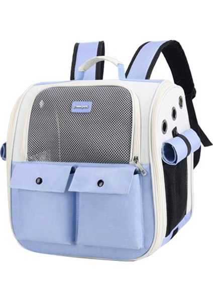 Pet Kedi Tyıcı Sırt Çantası Çıkabilir Havalandırma Açık Maviye Için Evcil Seyahat Çantası (Yurt Dışından) indirimleri