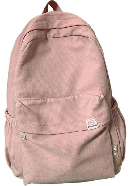 Kısa Geziler Için Basit Düz Renk Sırt Çantası Sevimli Estetik Sırt Çantası Seyahat Pembe Seyahat (Yurt Dışından) modelleri
