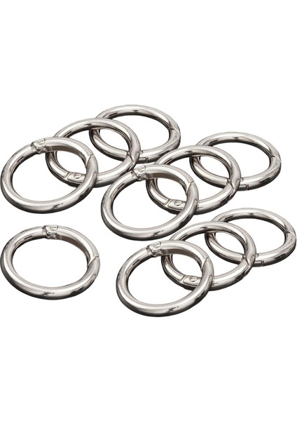 10 Adet Yuvarlak Yay Snap Hooks Anahtar Zincirler Için Yay Karabinası Çanta Argent 33mm (Yurt Dışından) fiyatları