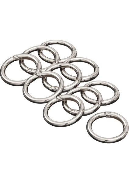 10 Adet Yuvarlak Yay Snap Hooks Anahtar Zincirler Için Yay Karabinası Çanta Argent 33mm (Yurt Dışından) fırsatları