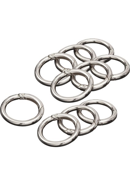 10 Adet Yuvarlak Yay Snap Hooks Anahtar Zincirler Için Yay Karabinası Çanta Argent 33mm (Yurt Dışından) indirimleri