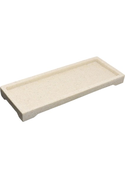 Reçine Banyo Tepsisi, Mücevher Dikkatli Banyo Tepsi Tepsisi Takı Plaka Tutucu Beyaz Çakıl (Yurt Dışından)
