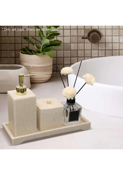 Reçine Banyo Tepsisi, Mücevher Dikkatli Banyo Tepsi Tepsisi Takı Plaka Tutucu Beyaz Çakıl (Yurt Dışından) fırsatları