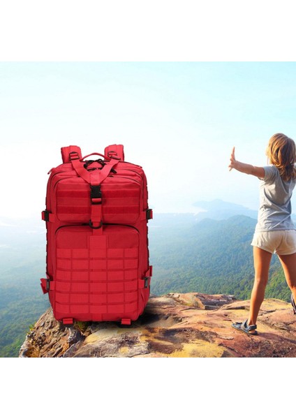 Taşınabilir Dayanıklı Açıkık Yürüyüşü Haversack Packıralama Çanta Kırmızı (Yurt Dışından) fiyatları