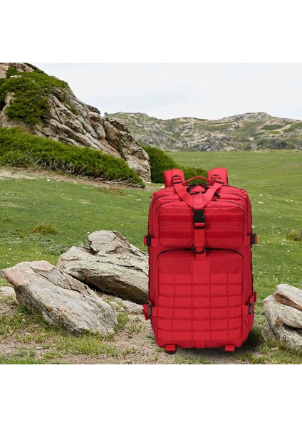 Taşınabilir Dayanıklı Açıkık Yürüyüşü Haversack Packıralama Çanta Kırmızı (Yurt Dışından) fırsatları