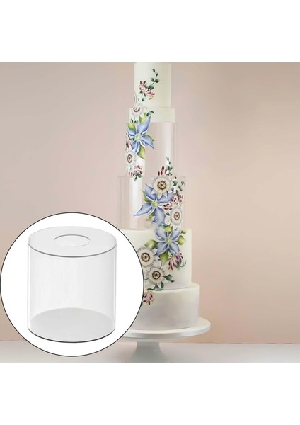 Dıy Yuvarlak Dekor Kek Dolunabilir Base Kek Yükseltici Nişan Için Dıy 20 Cm X 20cm X 0.3cm (Yurt Dışından)