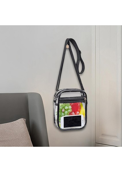 Şeffaf Çanta Crossbody Bag Kozmetik Çanta Kapasitesi Stadyum Büyük Büyük (Yurt Dışından) indirimleri