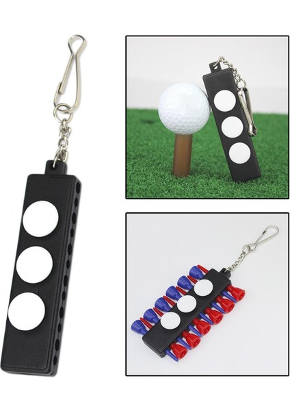 Golf Tee Tutucu Taşıyıcı Anahtarlık Sporları Kolay Taşıma Açık Tee Tutucu Kadın (Yurt Dışından) fırsatları