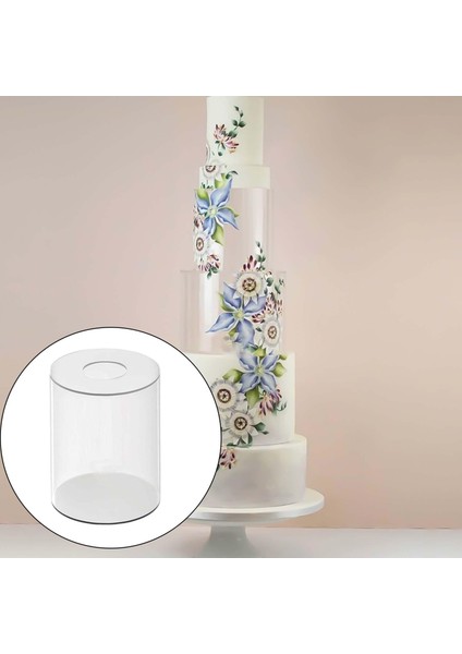 Dıy Yuvarlak Dekor Kek Dolunabilir Base Kek Yükseltici Nişan Için Dıy 15 Cm X 20cm X 0.3cm (Yurt Dışından)