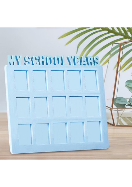 Okul Yılları Günü Kolaj Çerçevesi Mavi (Yurt Dışından) fırsatları