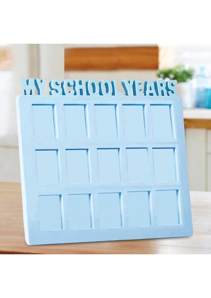Okul Yılları Günü Kolaj Çerçevesi Mavi (Yurt Dışından) indirimleri