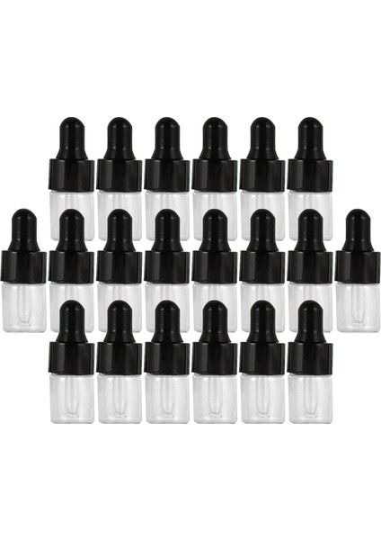 20pcs Boş Cam Damlalık Şişeleri Tentür Şişeleri Vücut Yağları Için Doldurulabilir Siyah Beyaz 1ml (Yurt Dışından) fiyatları
