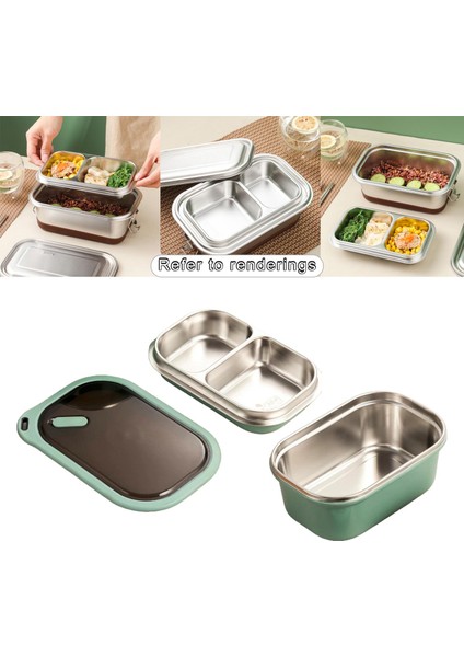 Piknik Için 1200ml Paslanmaz Bento Öğleği Kutusu, Kamp Açık 2 2 Katman Yeşil Kullanır (Yurt Dışından) indirimleri