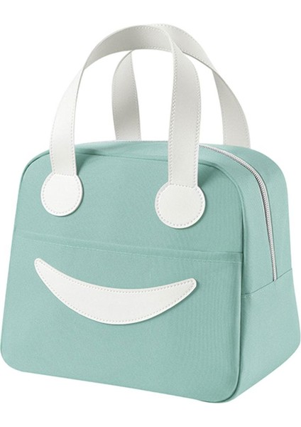 Öğleği Çantası Için Için Pürüzsüz Fermuar Tote Sıcak Yeşil Tutmak (Yurt Dışından)