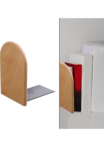 Kitapkarörü Slip Kitap Uçları Standüstü Rafı Kayın 17x12x1cm (Yurt Dışından)