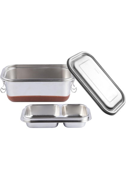 1.2l Paslanmaz Bento Kutu Açık 2 Katman (Yurt Dışından)