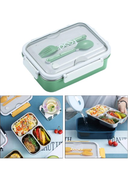 Taşınabilir Öğleği Kutusu Bento Ev Öğrenci Yeşil Için Gıda Kutusu (Yurt Dışından) indirimleri