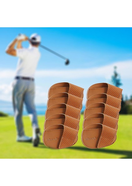 Golf Demir Kafa Kapakları Set Pu Sporcu Hediyesi Için Pratik Dış Mekan Spor Kahverengi Büyük (Yurt Dışından) fırsatları