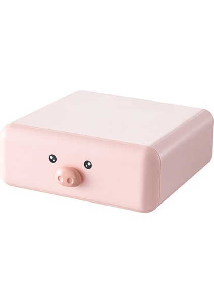 Masa Organizatör Çekmecesi Depolama Kutusu Düz Ve Yuvarlak Kenarlar Muhtelif Konteyner Pembe Piggy (Yurt Dışından)