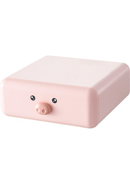 Masa Organizatör Çekmecesi Depolama Kutusu Düz Ve Yuvarlak Kenarlar Muhtelif Konteyner Pembe Piggy (Yurt Dışından) fiyatları
