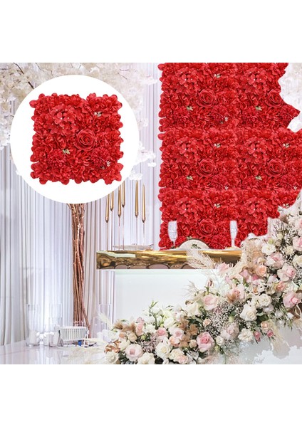 Çiçekı Panel Dolunğün Etkinlik Partisi 38cmx38cm Kırmızı (Yurt Dışından)