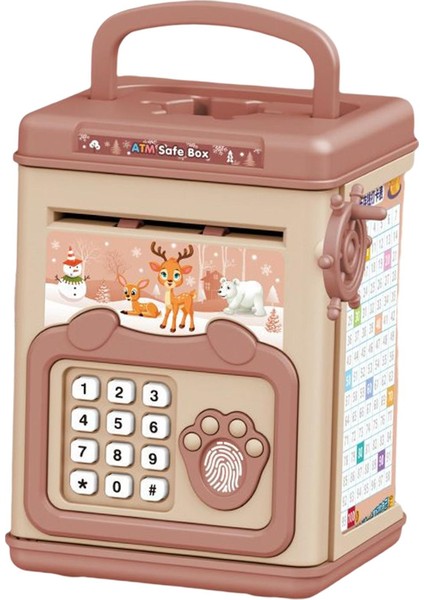 Kids Piggy Bank Otomobil Kaydırma Nakit Oyuncak Piggy Bank Kızlar Çocuklar Kahverengi (Yurt Dışından) fırsatları