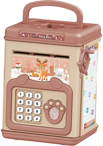 Kids Piggy Bank Otomobil Kaydırma Nakit Oyuncak Piggy Bank Kızlar Çocuklar Kahverengi (Yurt Dışından) indirimleri