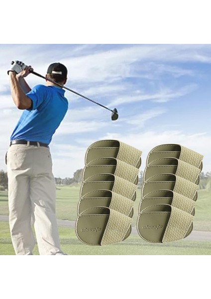 Golf Demir Kafa Kapakları Set Pu Sporcu Hediyesi Açık Mekan Spor Yeşil Büyük (Yurt Dışından) fiyatları