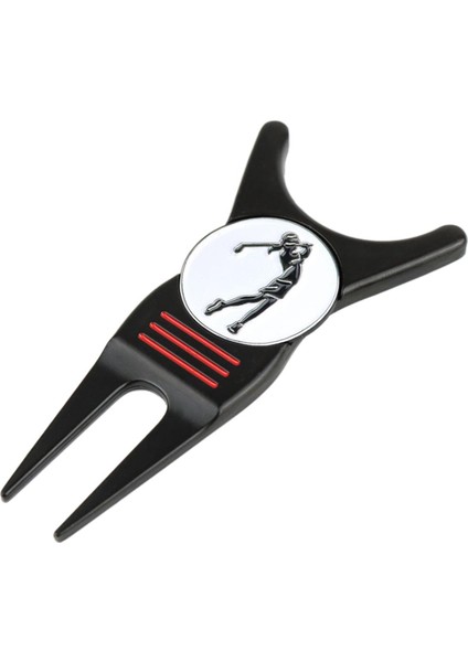 Golf Onarım Aracı Golfçü Eğitimi Kadın Erkekler Marker İle Golfçü Siyah Uygulama (Yurt Dışından)