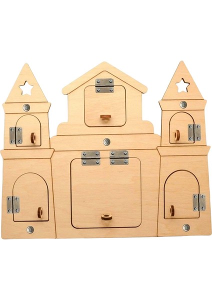 Montessori Meşgul Kurulu Dıy Malzeme Geliştirme Oyuncak Pürüzsüz Ve Sağlam Dayanıklı Kale (Yurt Dışından) fiyatları