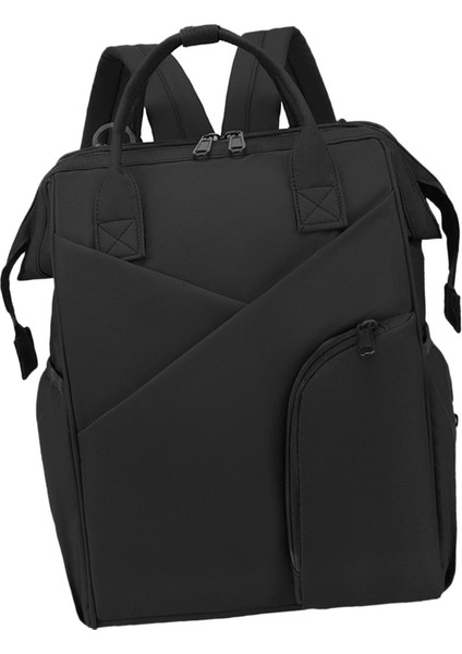 Seyahat Bezi Çantası Tote Omuz Sırt Çantası Büyük Depolama Güçlendirilmiş Dikiş Siyah (Yurt Dışından) fiyatları