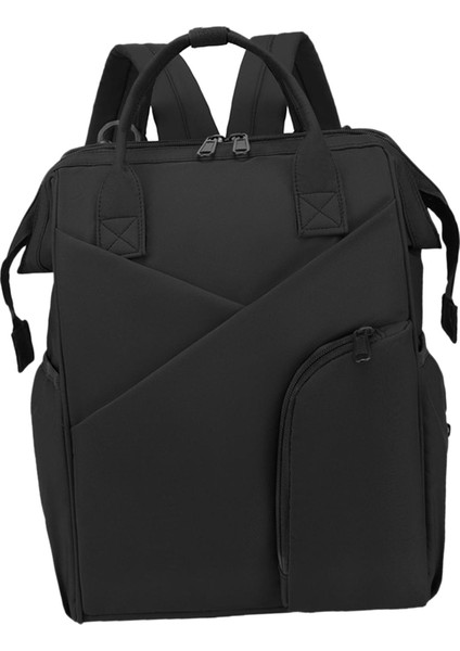 Seyahat Bezi Çantası Tote Omuz Sırt Çantası Büyük Depolama Güçlendirilmiş Dikiş Siyah (Yurt Dışından) indirimleri