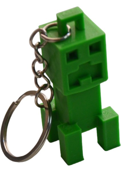 3D Minecraft Creeper Anahtarlık