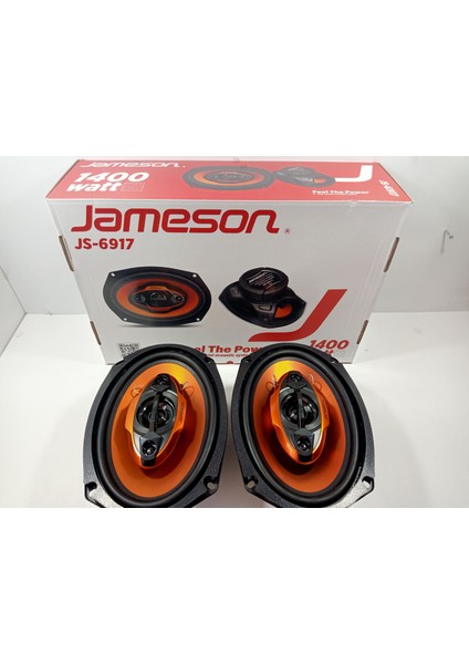 Oval Hoparlör – 1400W Jameson JS-6917 Amfi Uyumlu Kayık Hoparlör