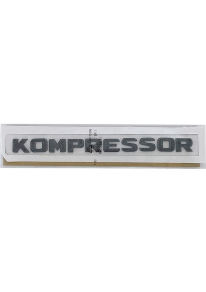 Kompressor Bagaj Yazı Abs Siyah Renk Sticker Lüks Kaliteli Arma Logo