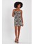 Askılı Degaje Yaka Mini Elbise (B23-00109) 3