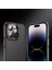 iPhone 14 Pro Uyumlu Kılıf Mat Transparan Karbon Fiber Görünümlü Wlons Marin Kapak 3