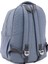 Unisex Gri 01102-SET Krinkıl Kumaş Kalemlikli Su Geçirmez Çok Gözlü Okul Sırt Çantası 4