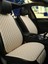 Ford Connect Araçlar Için Üniversal 2 Li Araba Koltuk Minderi 2 Parça Ön Koltuk Bej Deri Bej Desen 1