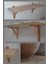 Duvar Rafı (2’li Sonoma Mdf Lam Raf (Ahşap Ayaklı)) 3